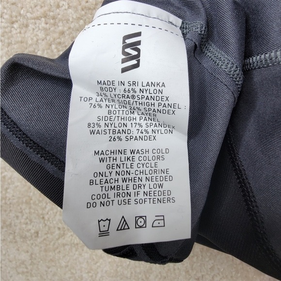 SECOND SKIN Compression Crop Leggings Gravel Size Small - Picture 6 of 8